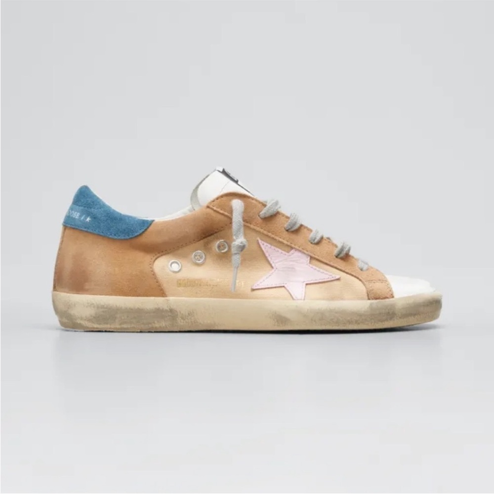 Golden Goose Superstar Mixed Leather Sneakers New size 9